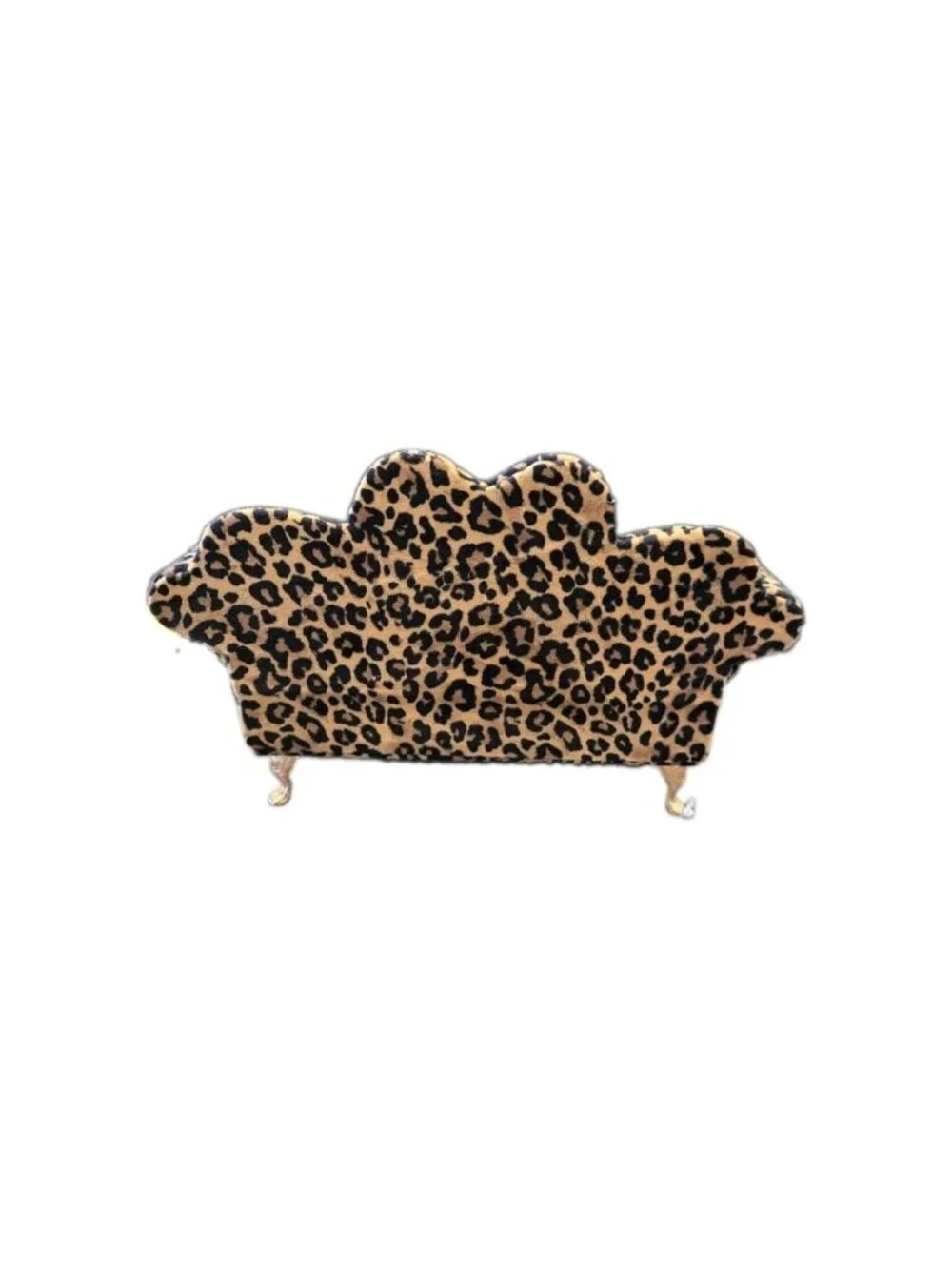 New Cheetah Shabby Chic Doll Sofa Jewelry Box Organizer Couch Jewelry Box